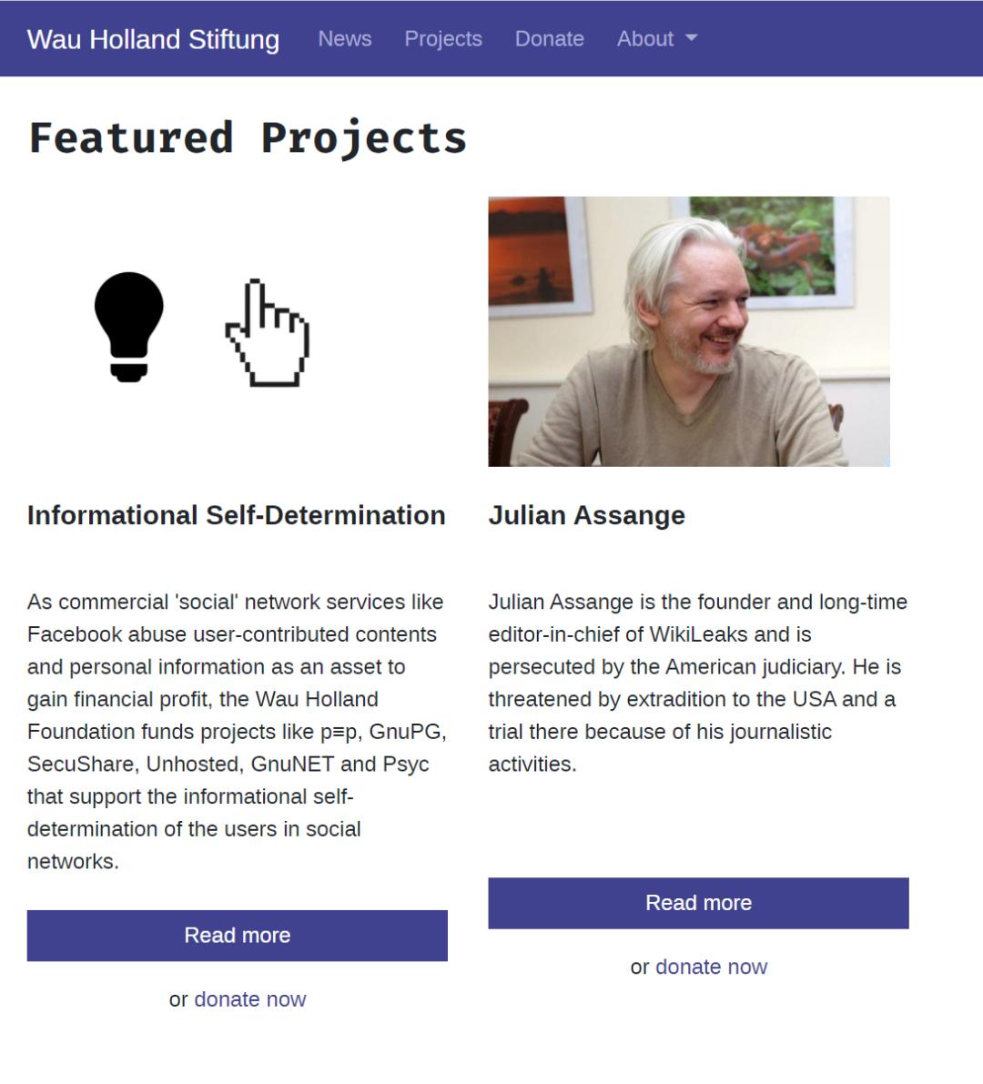 (Wau Holland Foundation 官網上 …